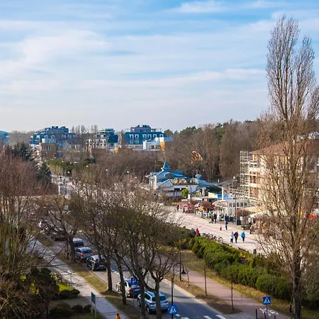Z Sypialnia Przy Promenadzie 3 Balkony W Widokiem Na Morze Seaview Promenade Mit Meerblick Und 3 Balkonen Na Wyspie Apartment Swinemünde